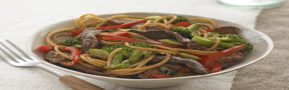 Beef and Noodles Bowl with Vegetables