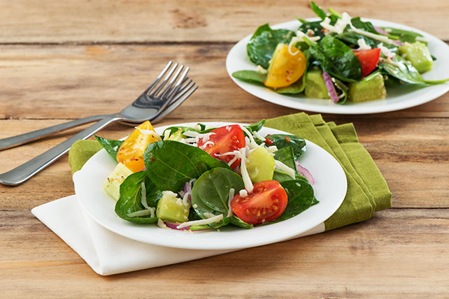 Spinach, Tomato & Basil Salad