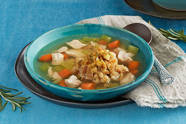 Turkey & "Dumpling" Soup