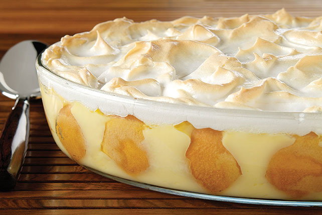 Southern Style Banana Pudding with Meringue