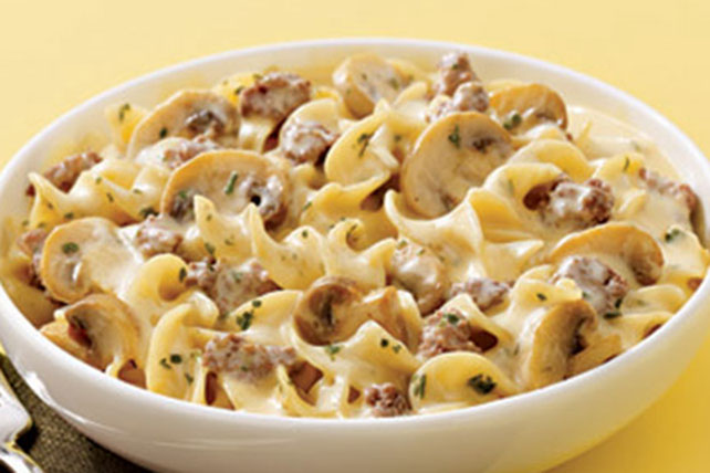 VELVEETA Creamy Beef Stroganoff Skillet