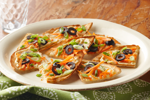 Hummus & Vegetable Pita Toasts