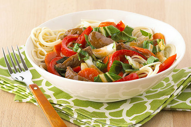 Quick Veggie & Beef Noodle Bowl