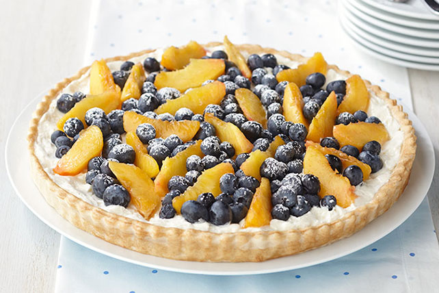 Blueberry & Peach Cream Tart