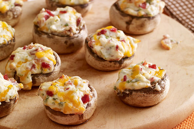 Cheese 'n Bacon Stuffed Mushroom Recipe