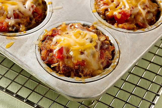 Cheesy Salsa-Mini Meatloaves