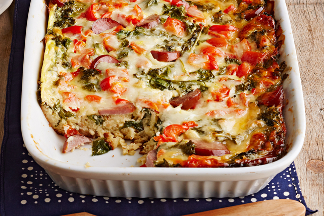 Kale and Turkey Sausage Egg Bake