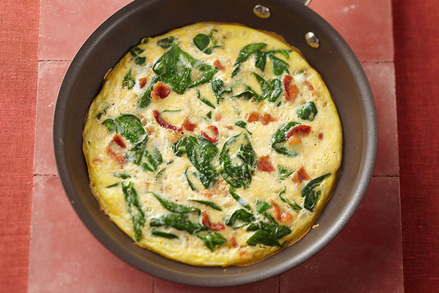 Quick Four-Ingredient Spinach Frittata