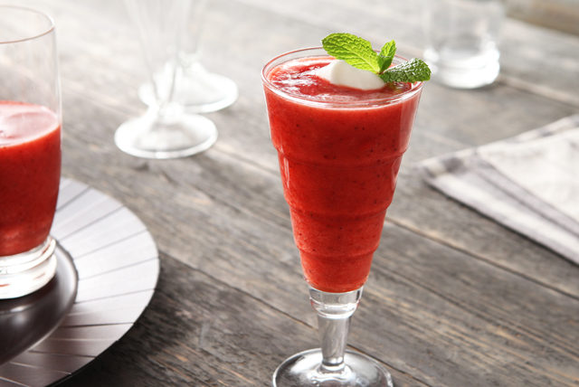 Strawberry-Coconut Water Slush