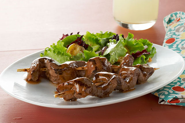 Caramelized-Beef Skewers