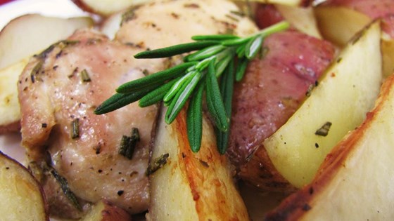 Crispy Rosemary Chicken and Fries