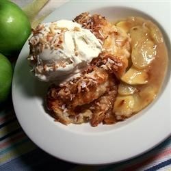 Coconut-Apple Cobbler