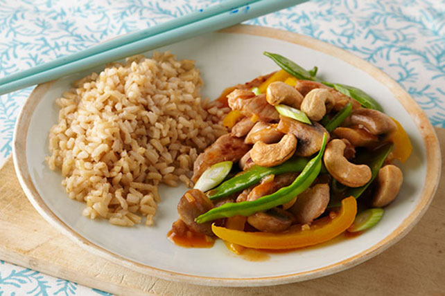 Pork, Snow Pea & Mushroom Stir-Fry