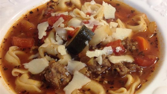 Italian Sausage Soup with Tortellini