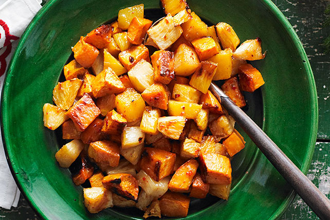 Roasted Sweet Potatoes & Pineapple