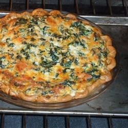 Eggless Tofu Spinach Quiche