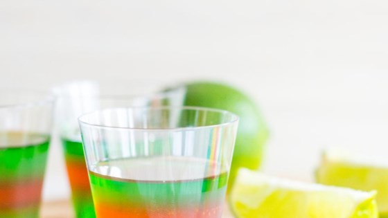 Layered Margarita Jell-O® Shots