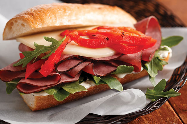 Roasted Pepper Antipasto Sandwich