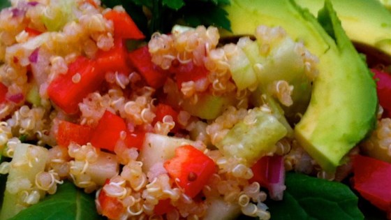 Kale, Quinoa, and Avocado Salad with Lemon Dijon Vinaigrette