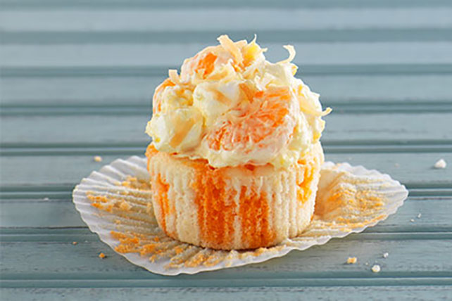 Tropical Coconut Poke Cupcakes