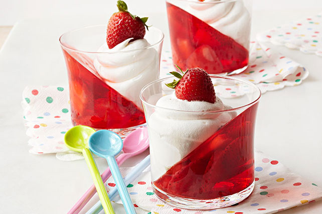 JELL-O Strawberry Parfaits