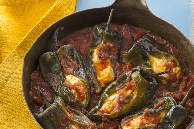 No-Fuss Chiles Rellenos Skillet