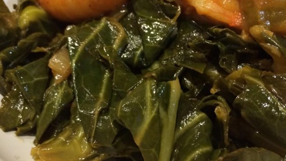 Sweet and Tangy Sauteed Collard Greens