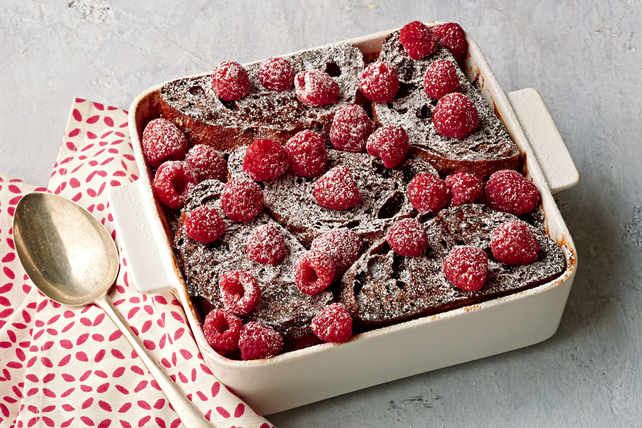 Chocolate-Raspberry Stuffed French Toast Bake