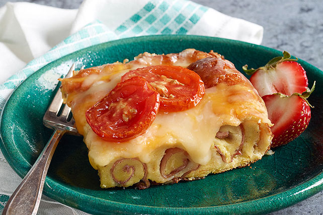 Cheesy Baked Ham Roll-Ups