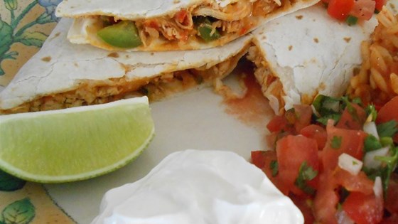 Pico de Gallo Chicken Quesadillas