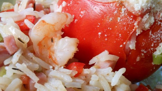 Jambalaya-Stuffed Tomatoes