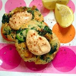 Moroccan Salmon Cakes with Garlic Mayonnaise