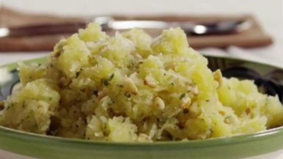 Spaghetti Squash with Pine Nuts, Sage, and Romano