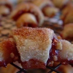 Raspberry and Apricot Rugelach