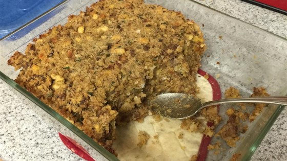 Donna's Cornbread, Sausage and Jalapeno Dressing