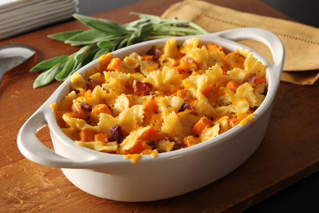 Macaroni & Cheese with Butternut Squash & Bacon