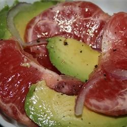 Grapefruit and Avocado Salad  