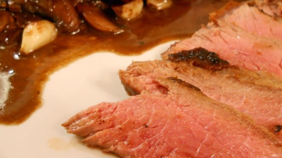 Flat Iron Steak with Mushrooms