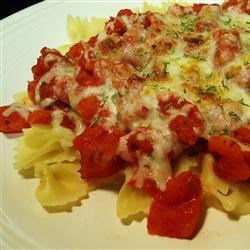 Bow-Tie Pasta With Red Pepper Sauce