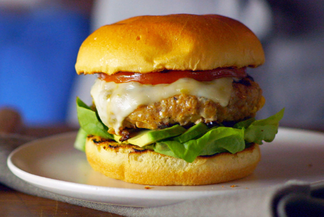 Southwest Pepper Jack Turkey Burger