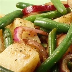 Warm Green Bean and Potato Salad with Goat Cheese