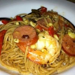 Linguine with Cajun-Spiced Shrimp and Corn