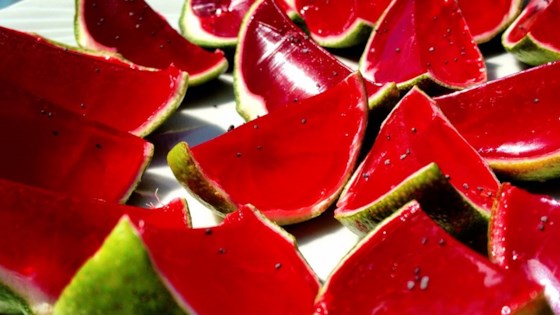 Sliced Watermelon Jell-O® Shots