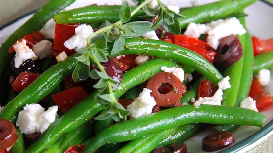 Marinated Green Beans with Olives, Tomatoes, and Feta