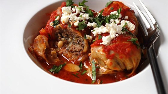 Lamb and Rice Stuffed Cabbage Rolls