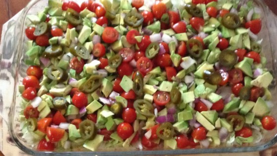 Manda's Seven Layer Taco Dip