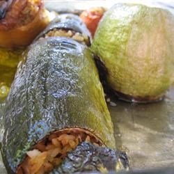 Greek Stuffed Zucchini