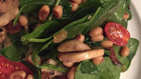 Spinach Salad with Hot Bacon Dressing