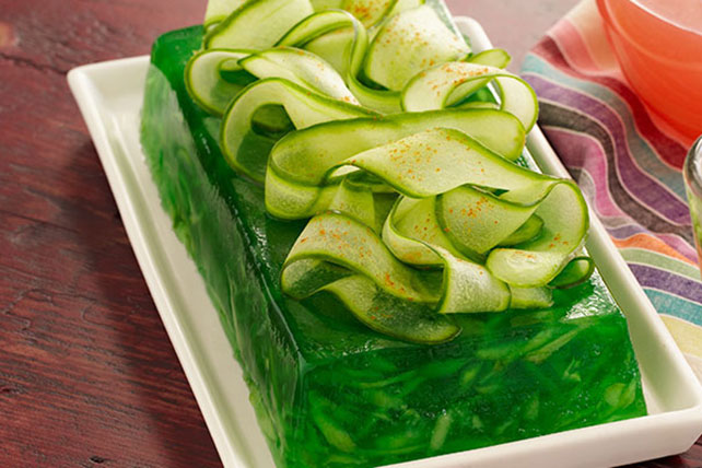 Cucumber-Lime Gelatin