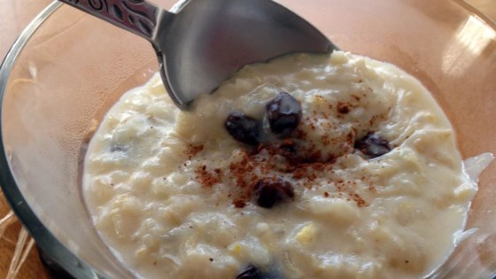 Healthier Creamy Rice Pudding